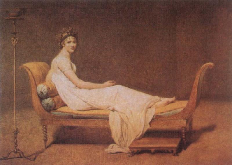 Jacques-Louis David Madame Recamier Norge oil painting art